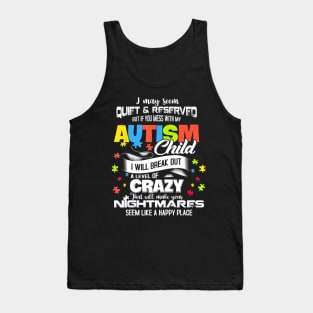 Autism Mom Shirt Gifts Autism Awareness Puzzle Pieces Tank Top